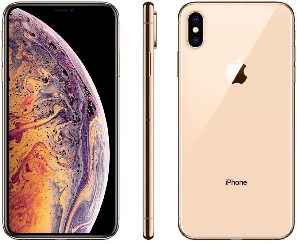 SIMフリー Apple iPhoneXS Max 64GB ゴールド Apple iPhone Xs Max, 64GB, Gold- Fully Unlocked (Renewed) : Amazon